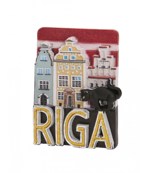Ledusskapja magnēts Rīga Trīs brāļi un kaķis